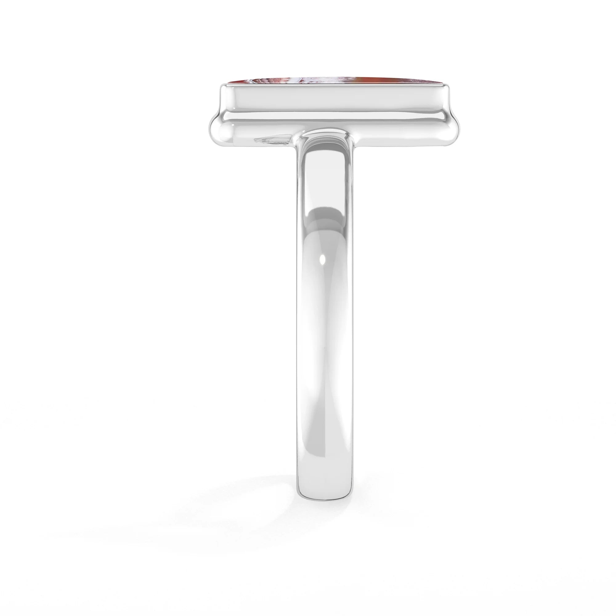 crazy-lace-agate bezel-set ring