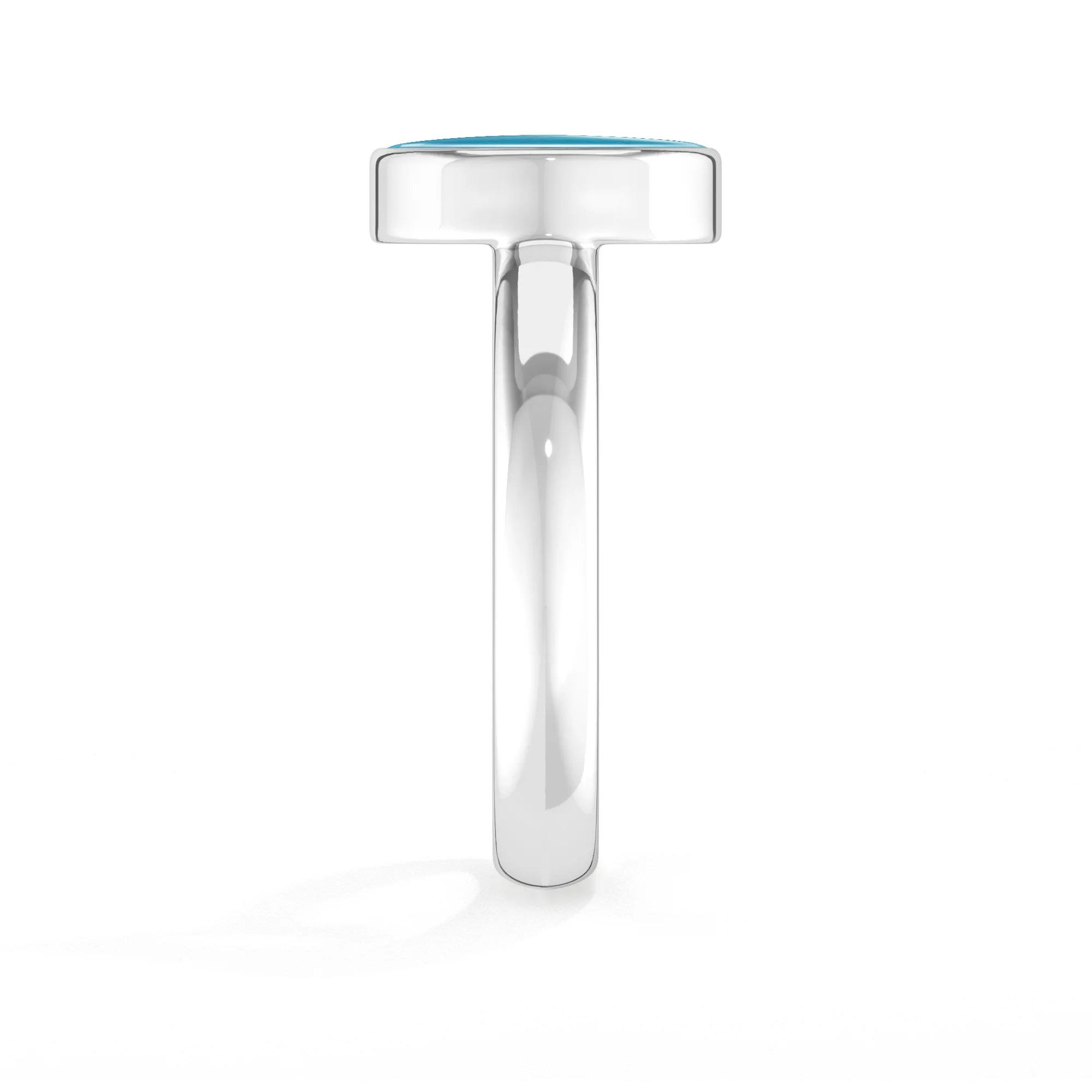 turquoise bezel-set ring