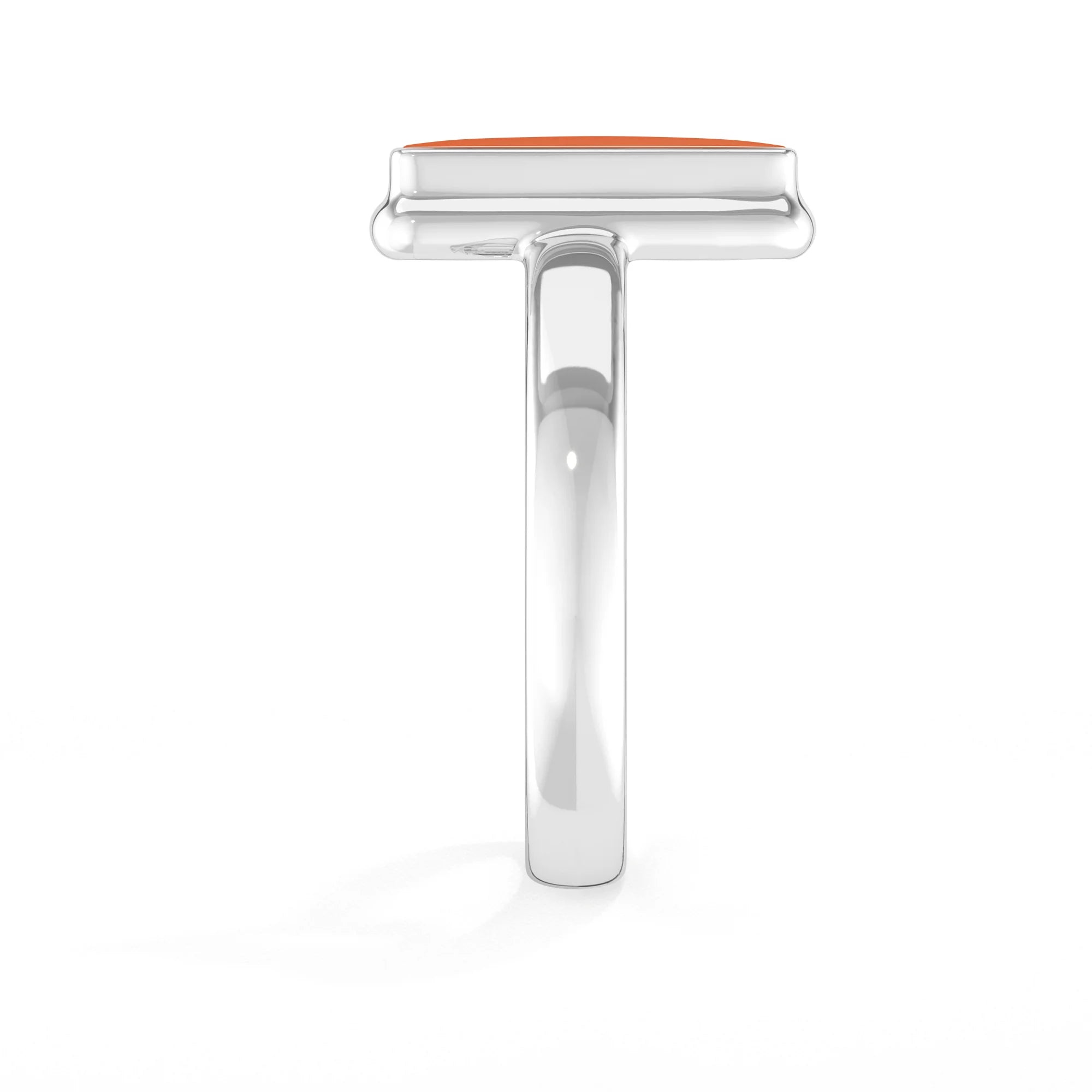 carnelian bezel-set ring