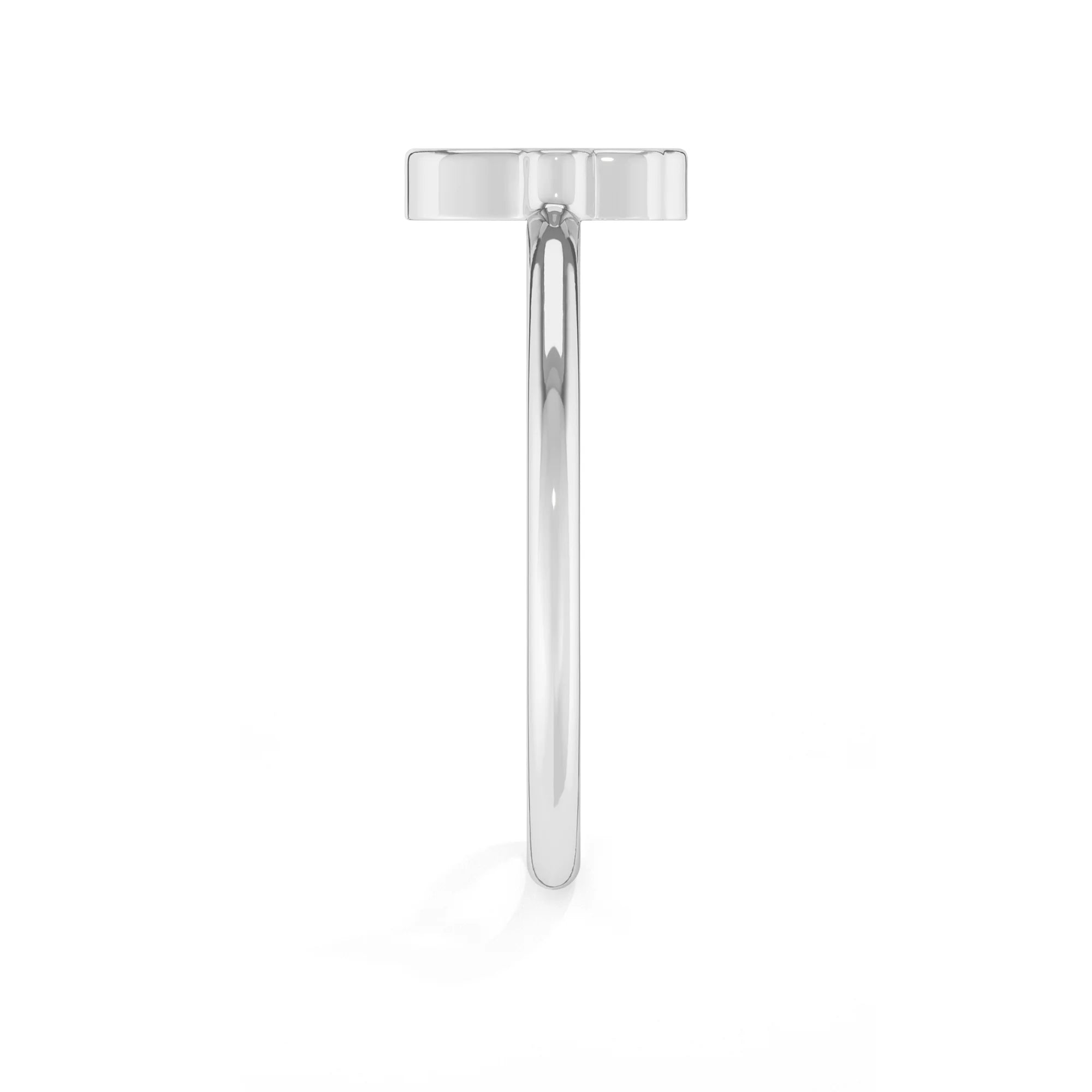 mother of pearl stackable bezel-set ring