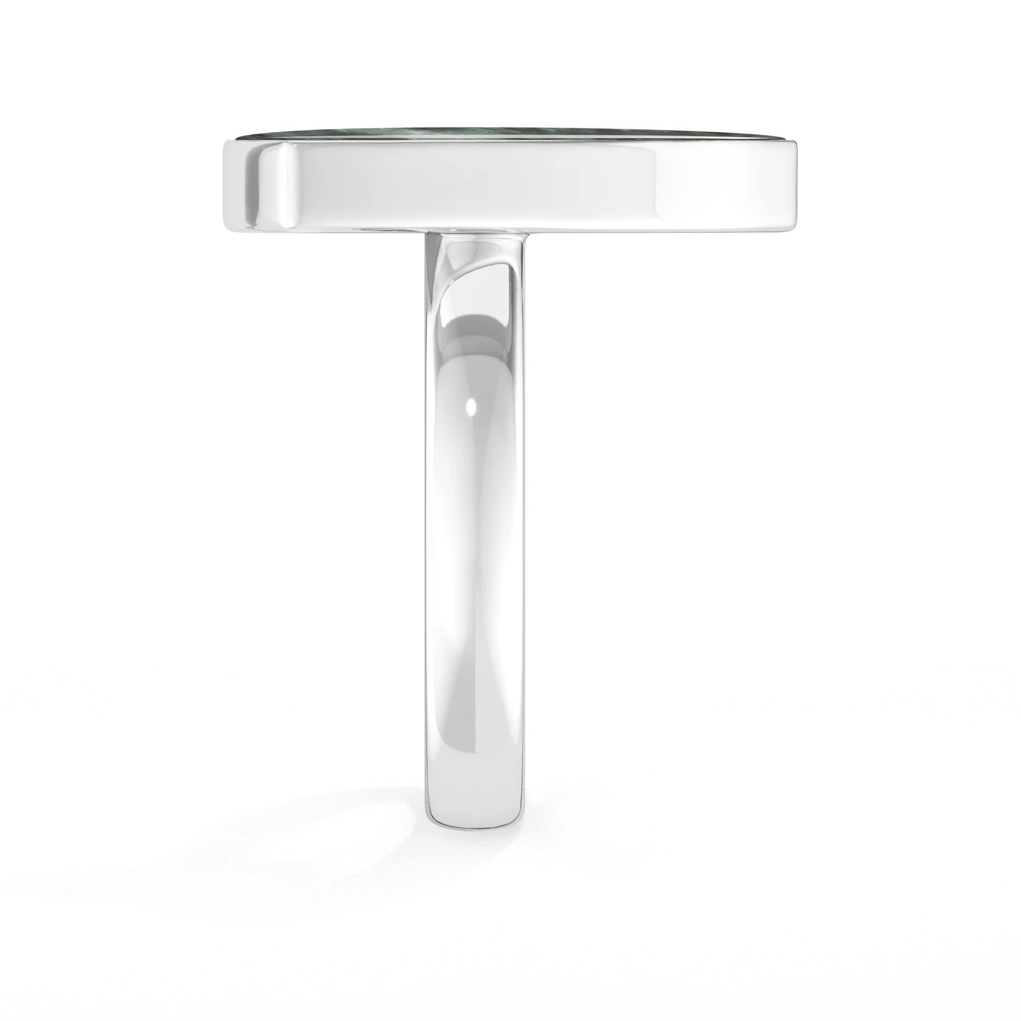 seraphinite bezel-set ring