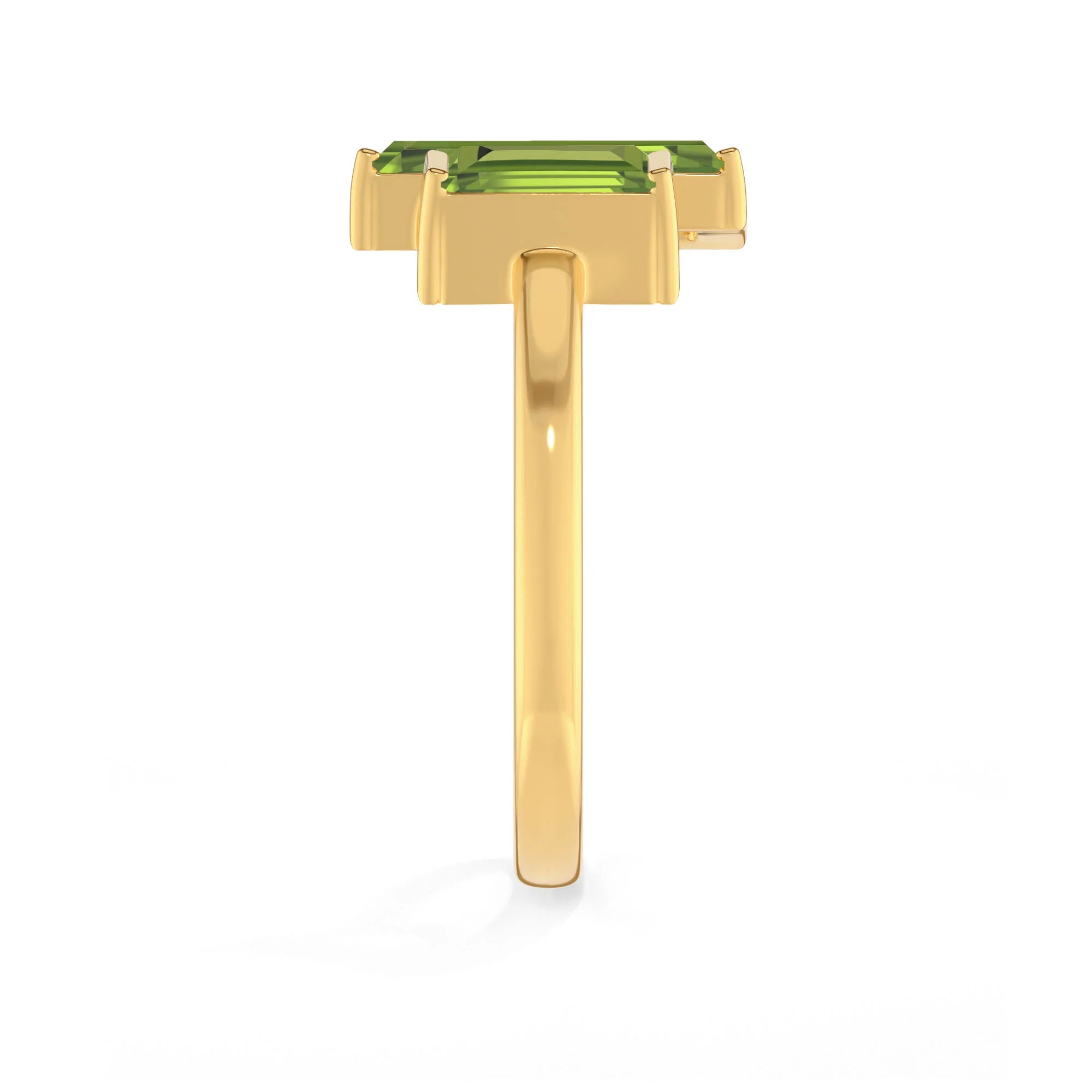 natural peridot ring