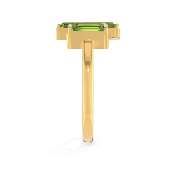 natural peridot ring