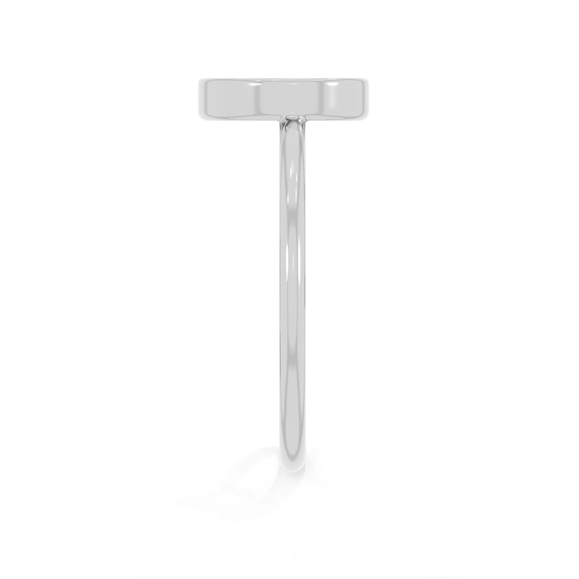 ammonite bezel-set ring