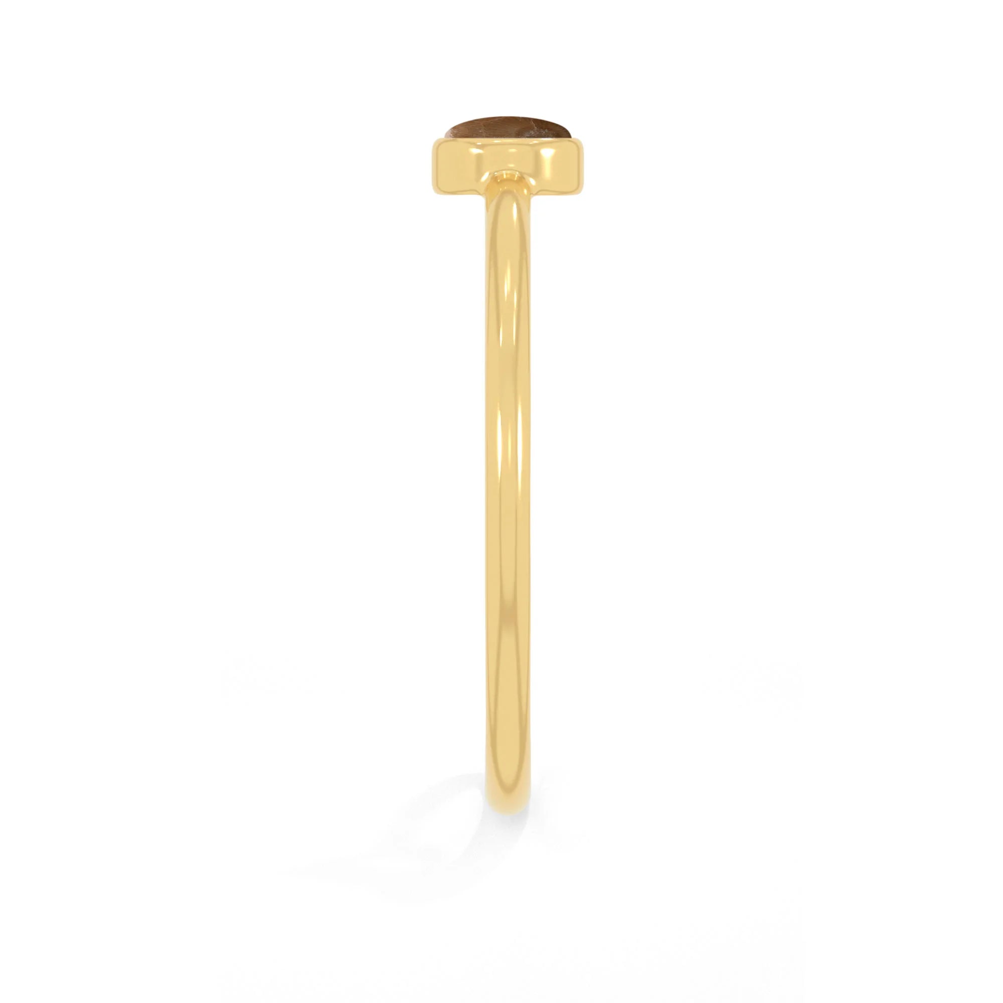 petoskey stackable bezel-set ring