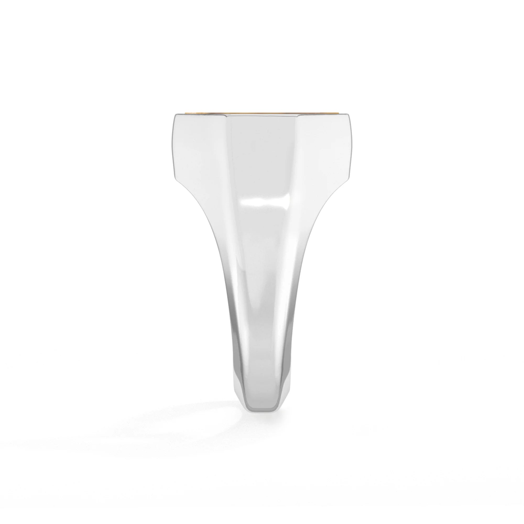 tiger eye men prong-set ring