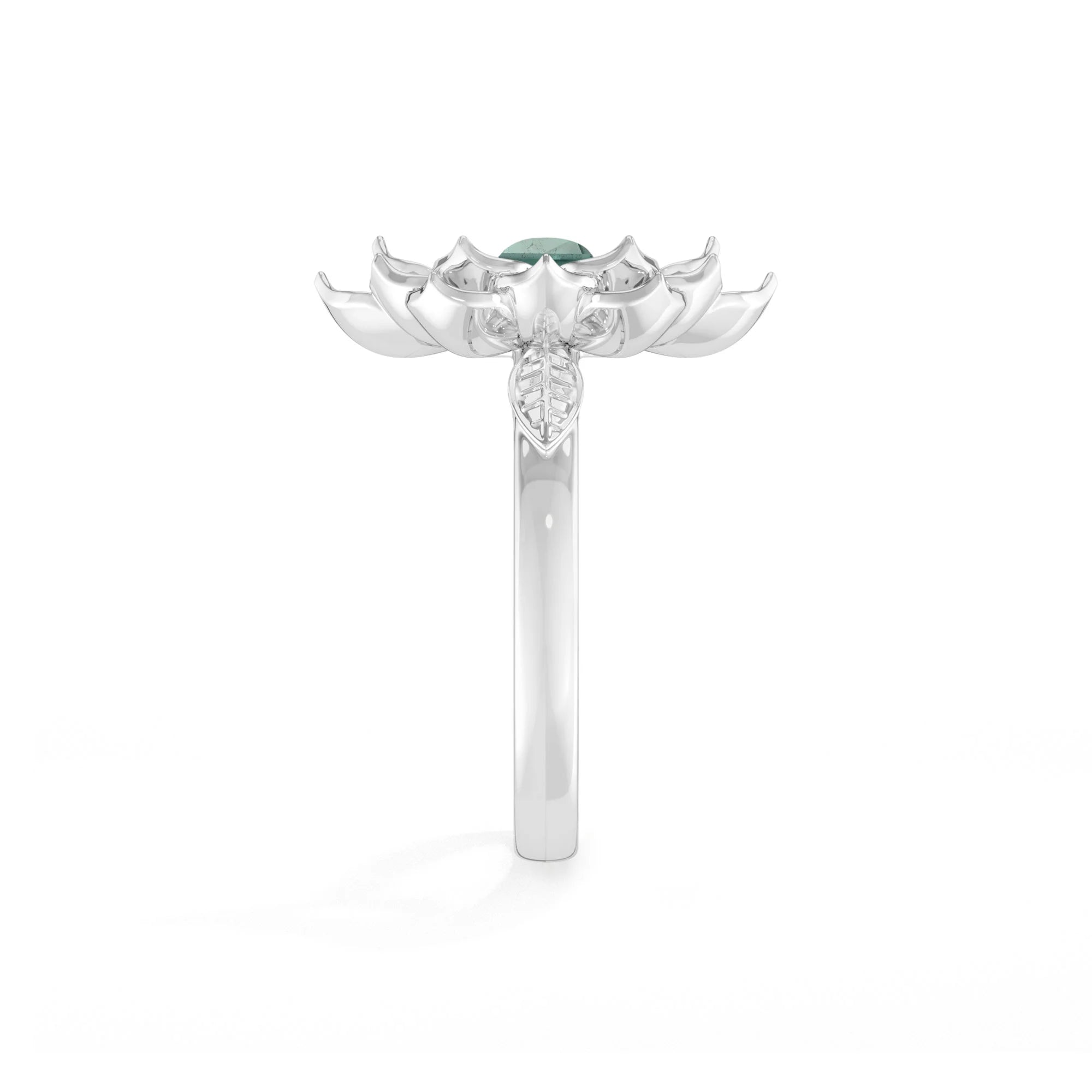 natural green tourmaline ring