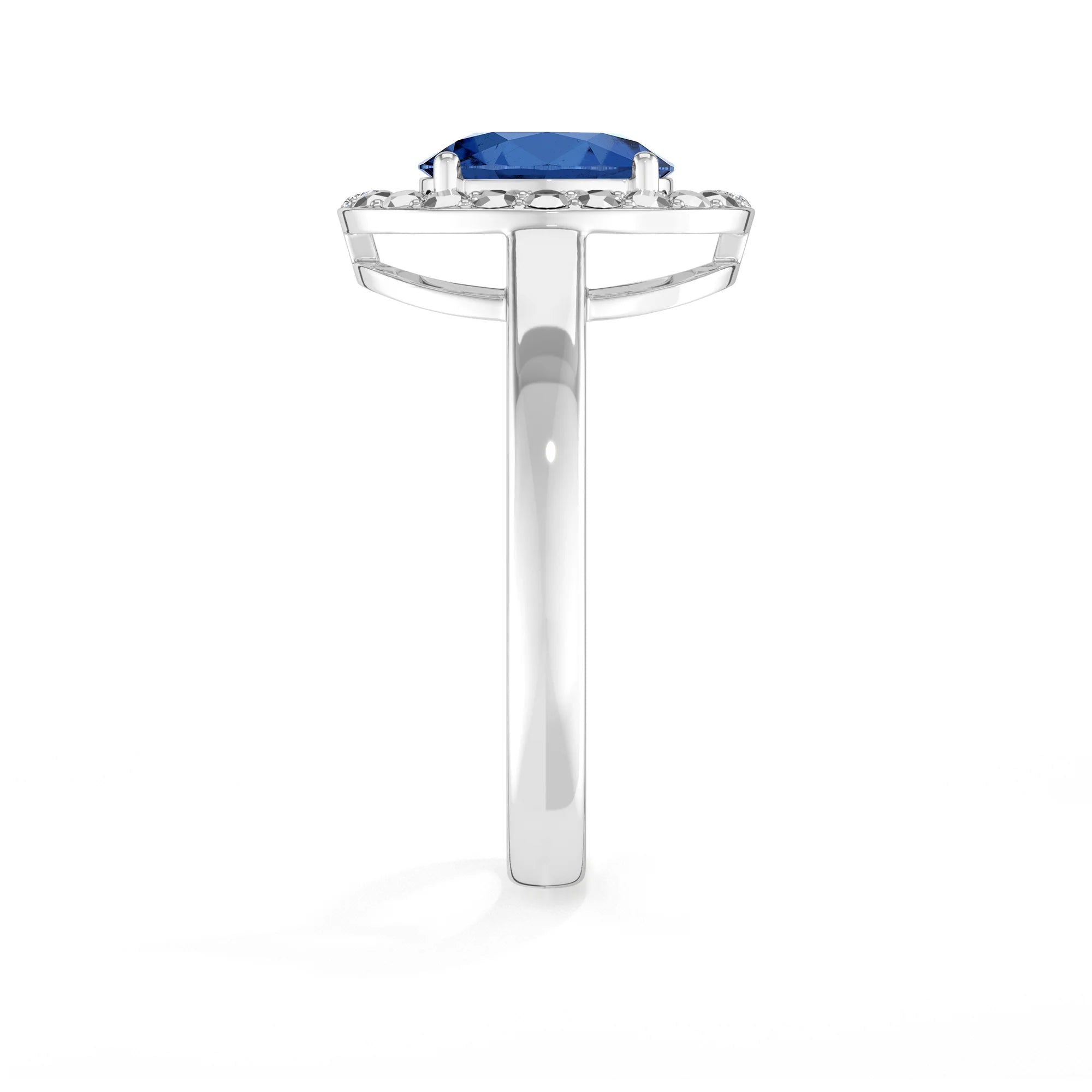 kyanite prong-set ring