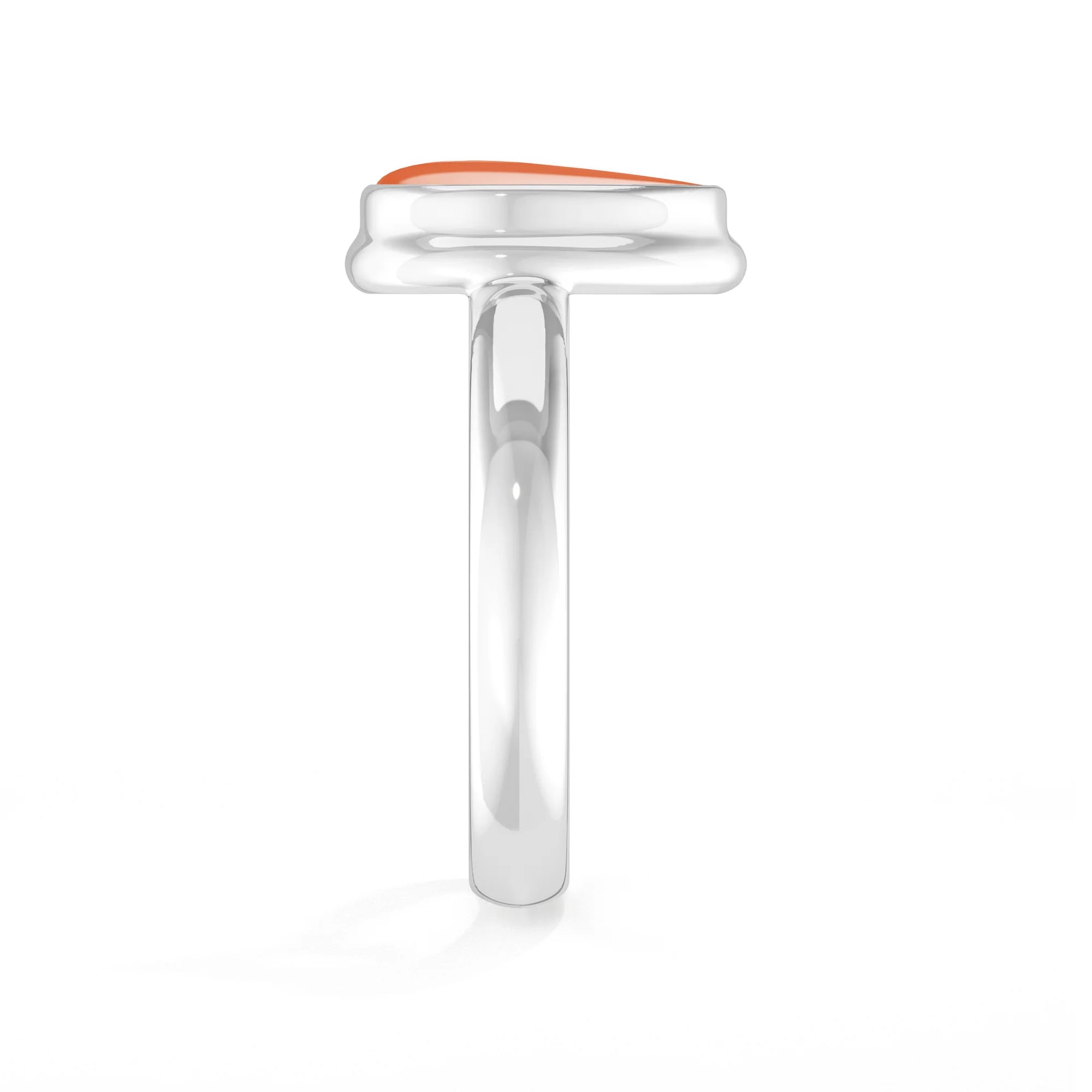carnelian bezel-set ring
