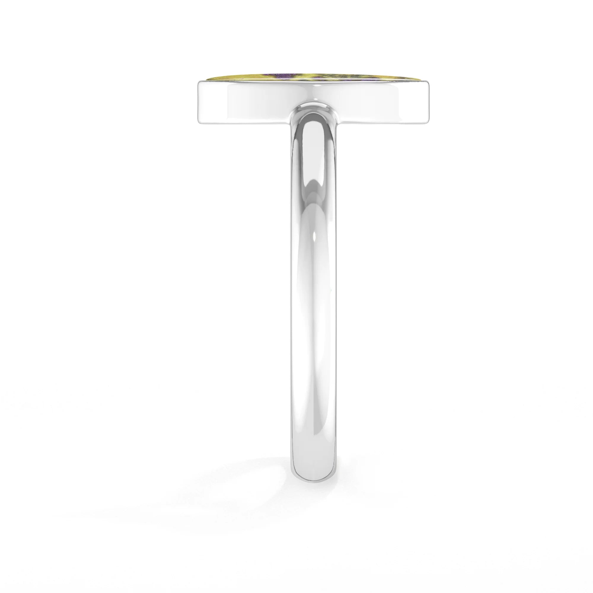 stichitite bezel-set ring