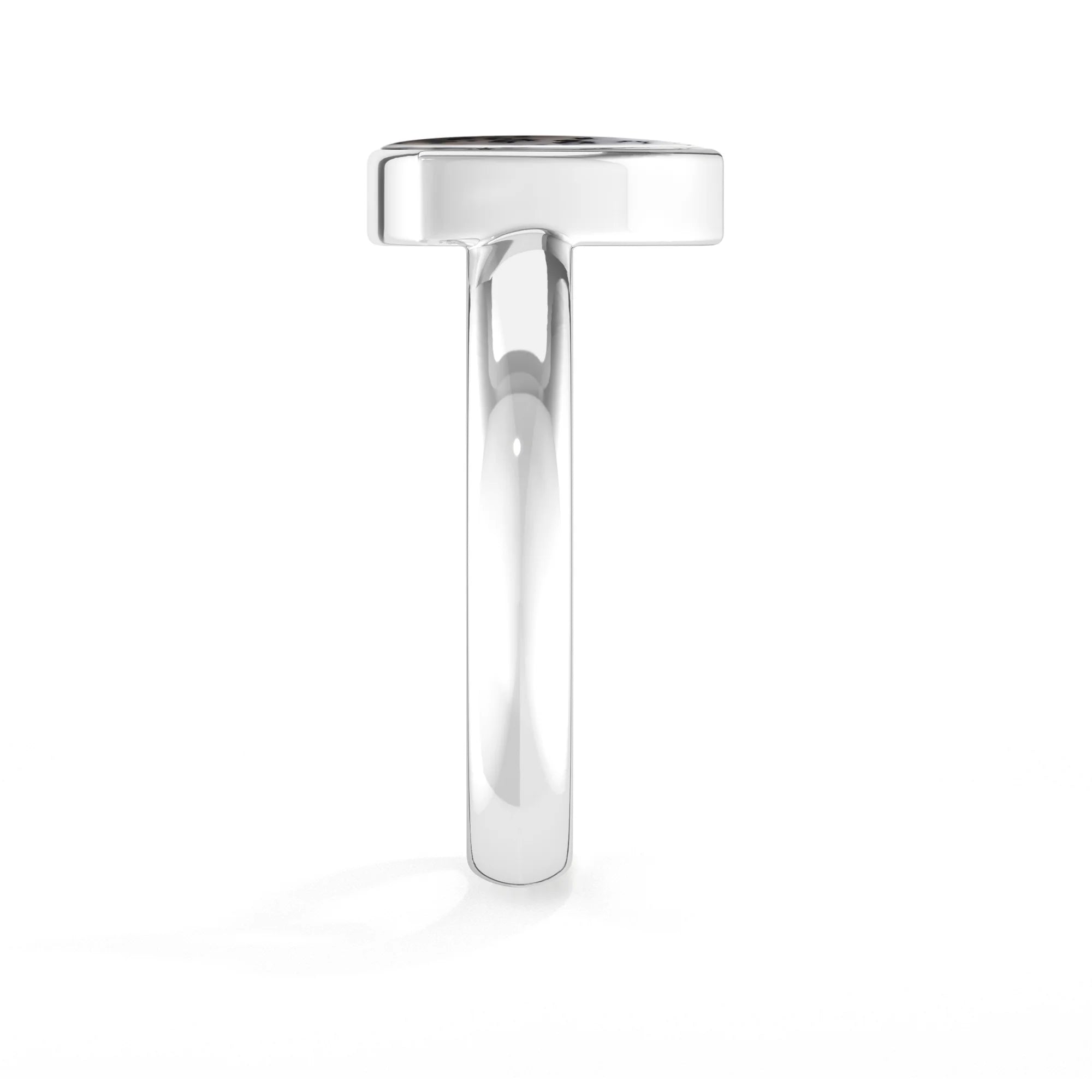 dendritic-opal bezel-set ring