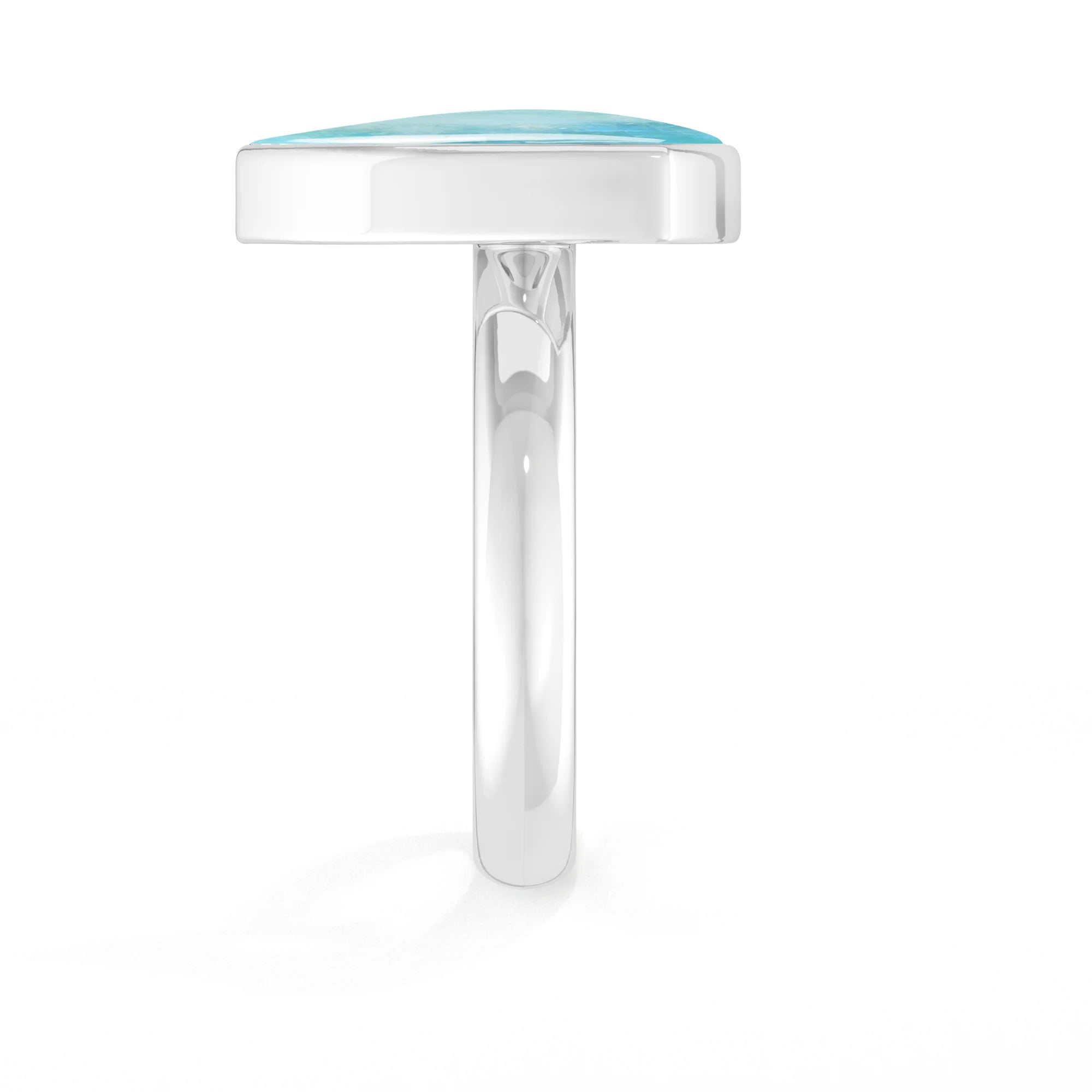 green-moonstone bezel-set ring