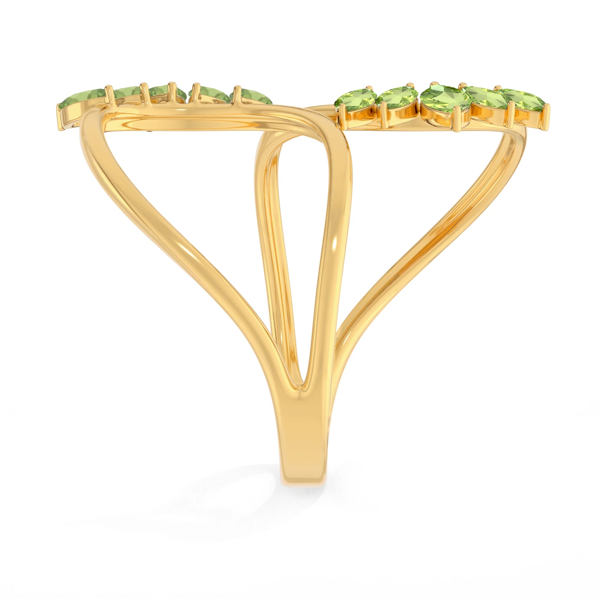 peridot prong-set ring