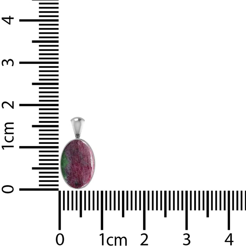 ruby zoisite pendant