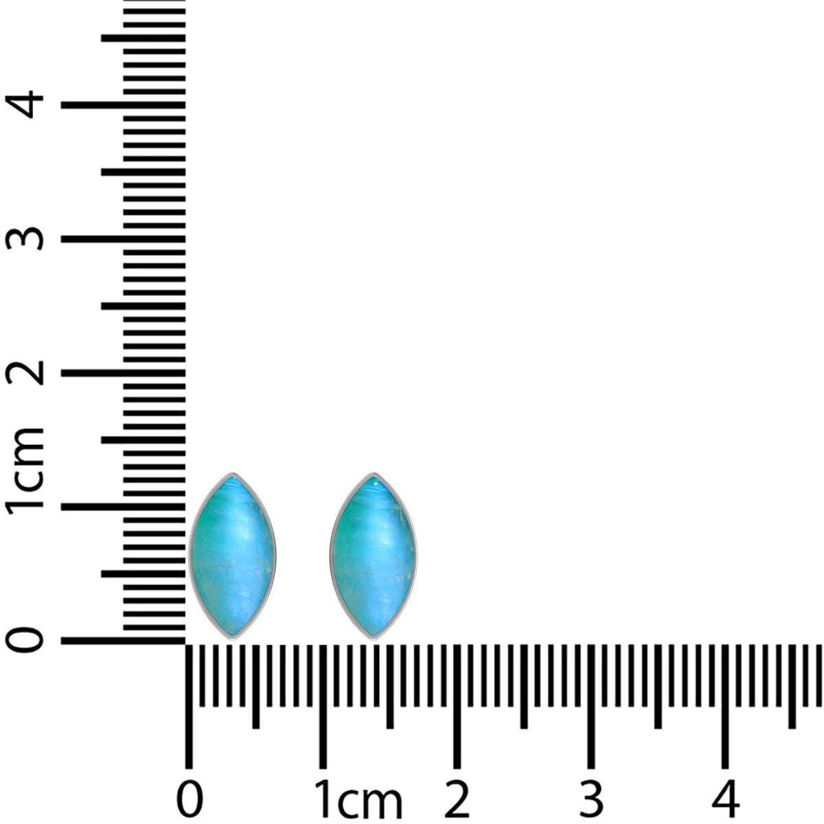 green moonstone cab earrings