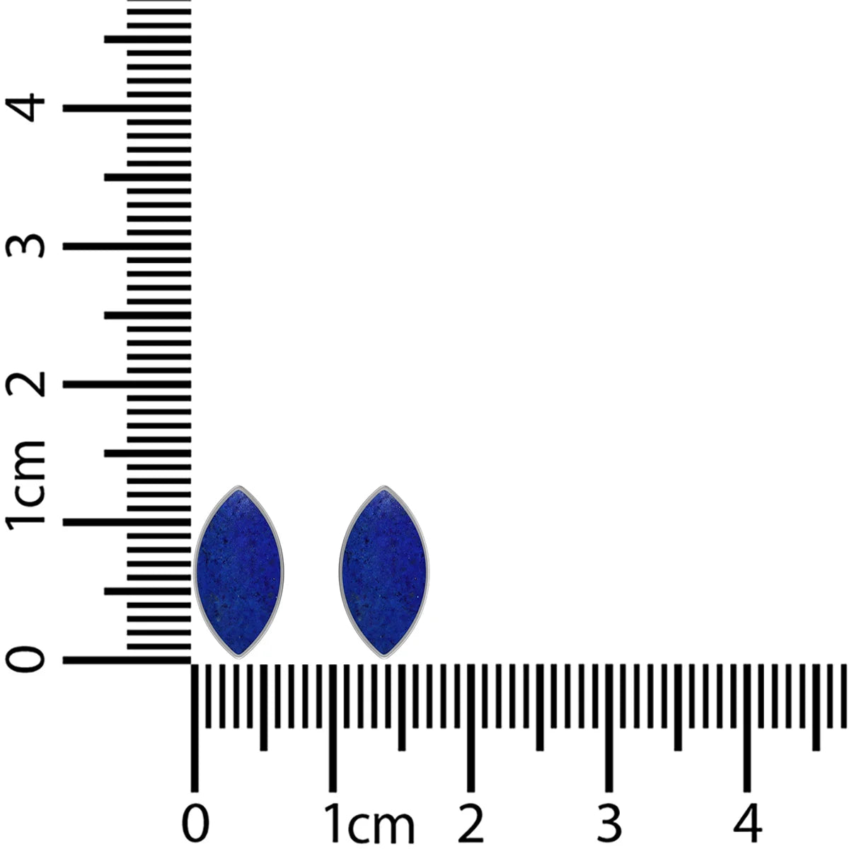 lapis lazuli cab earrings