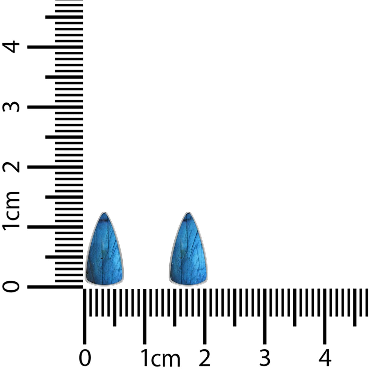 labradorite cab earrings