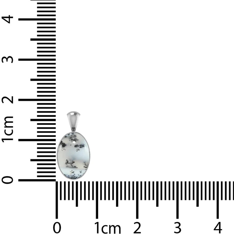 dendritic opal pendant