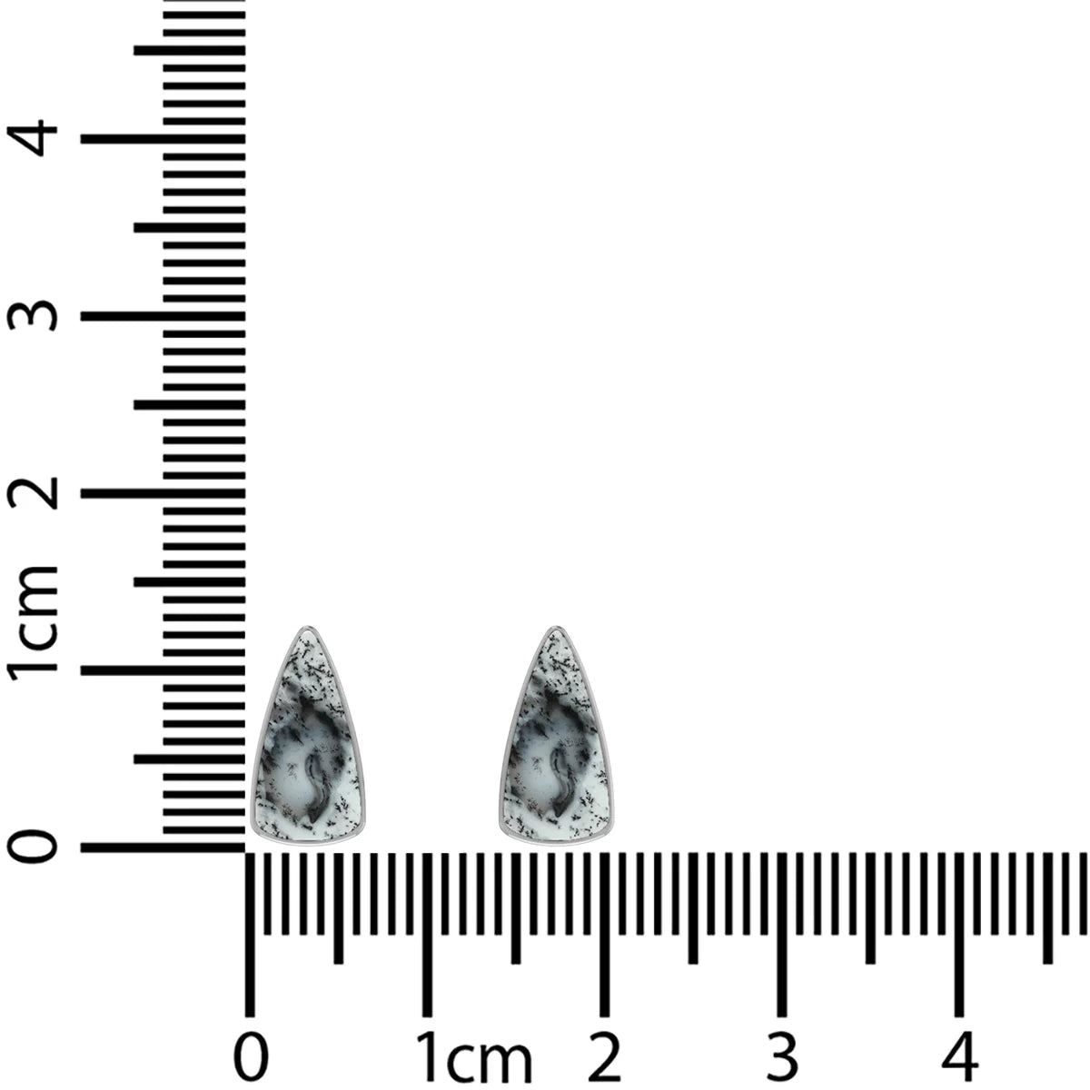 dendritic opal cab earrings