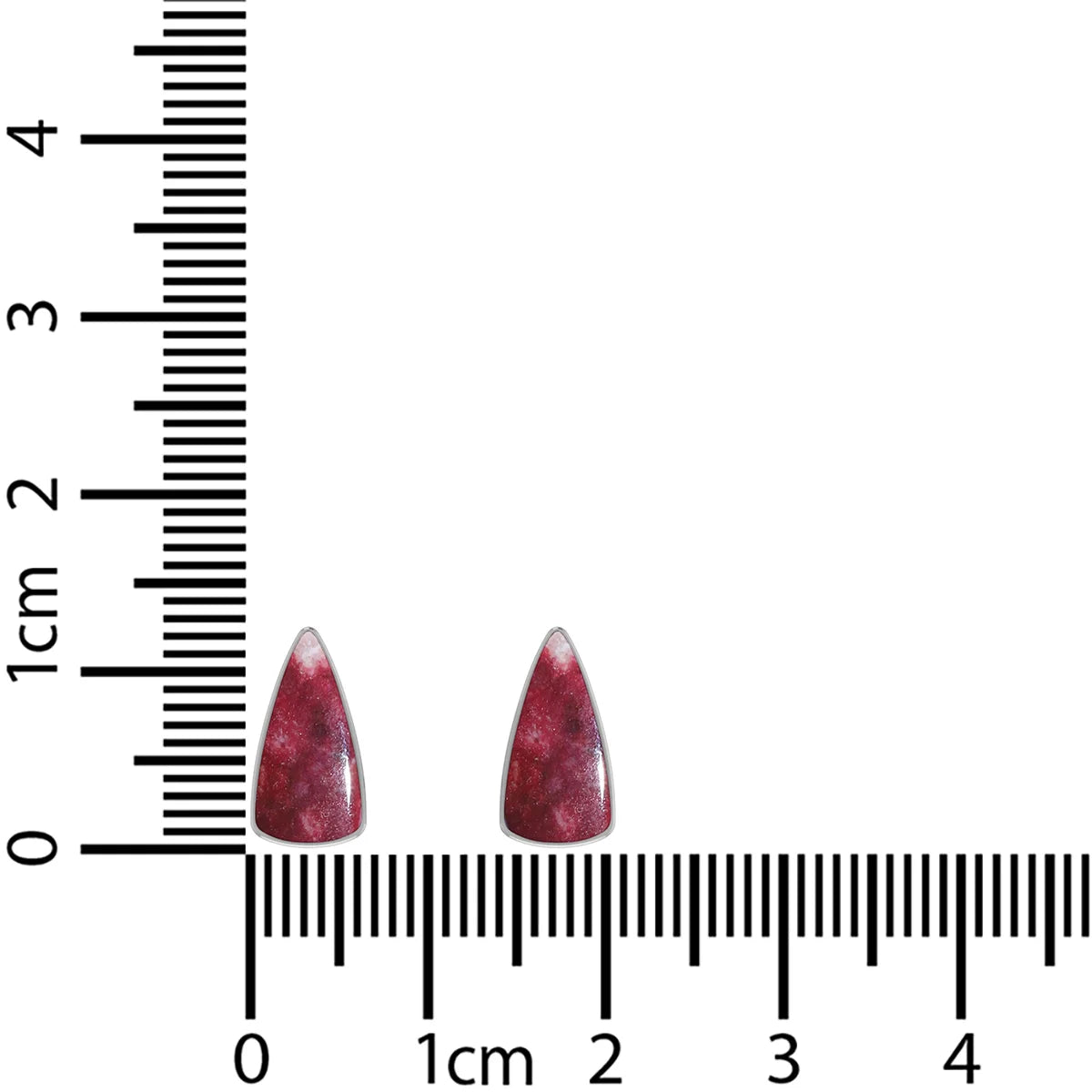 thulite cab earrings