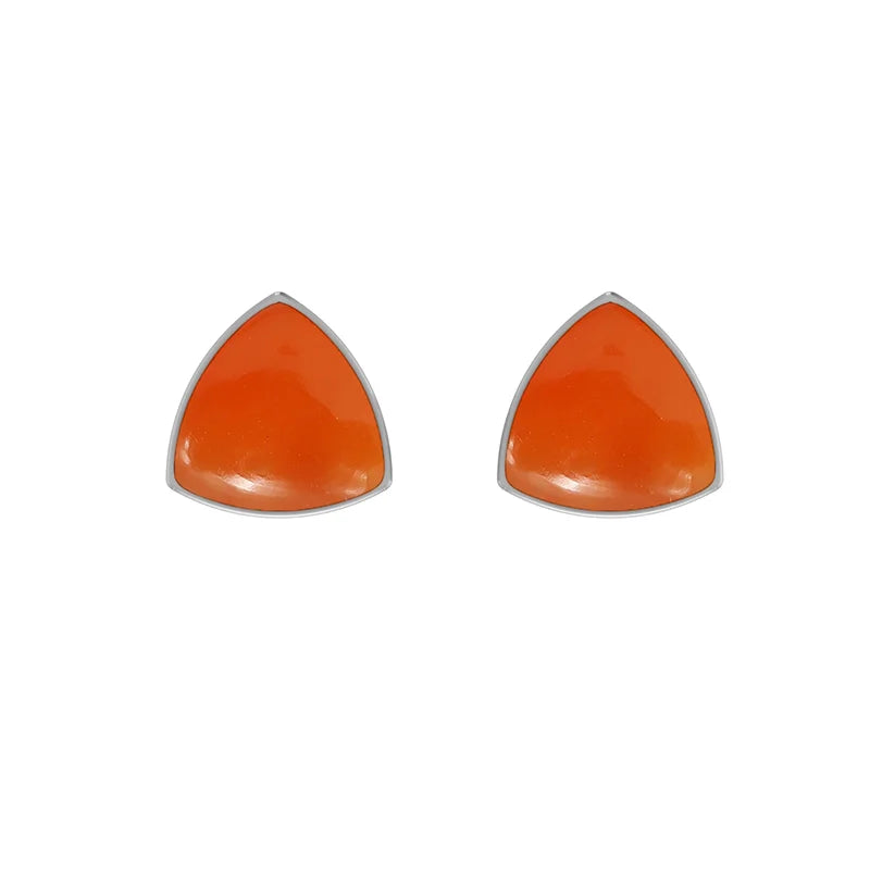 carnelian cab earrings