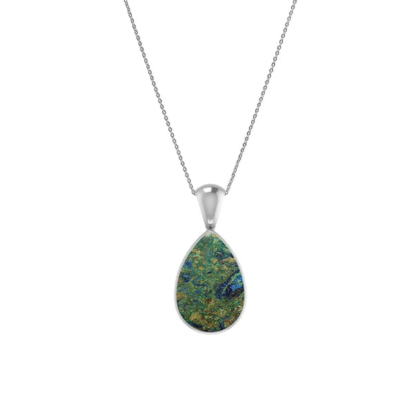 azurite malachite pendant