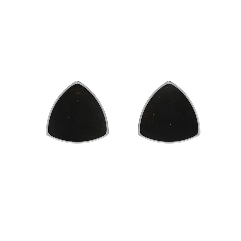 shungite cab earrings