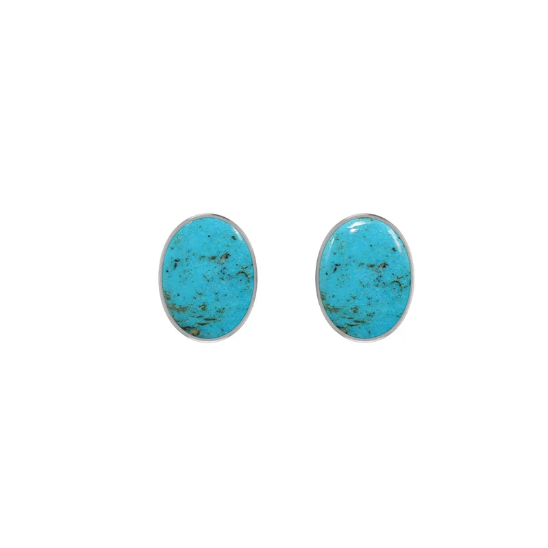 turquoise cab earrings