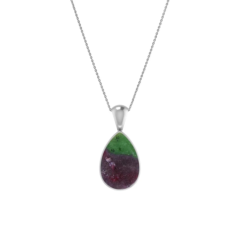 ruby zoisite pendant