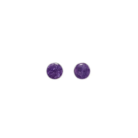 charoite earrings 