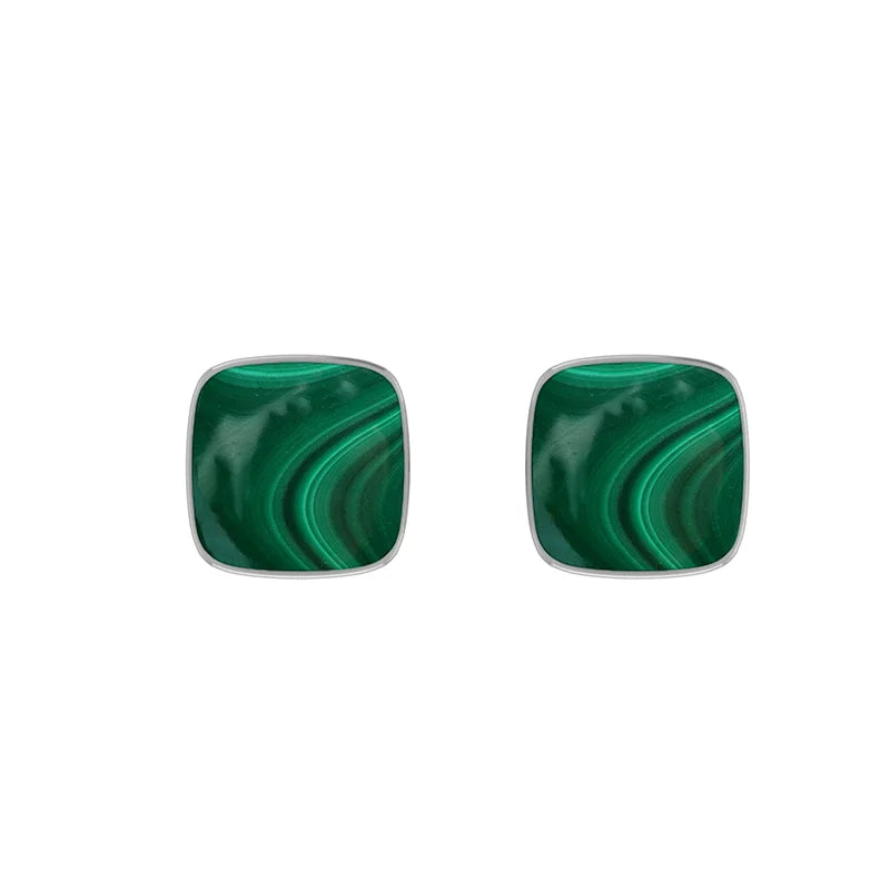 malachite earrings