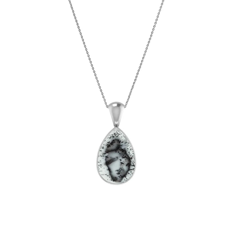 dendritic opal pendant