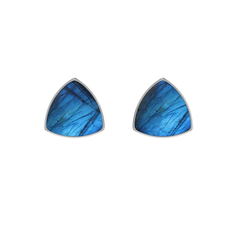 labradorite cab earrings