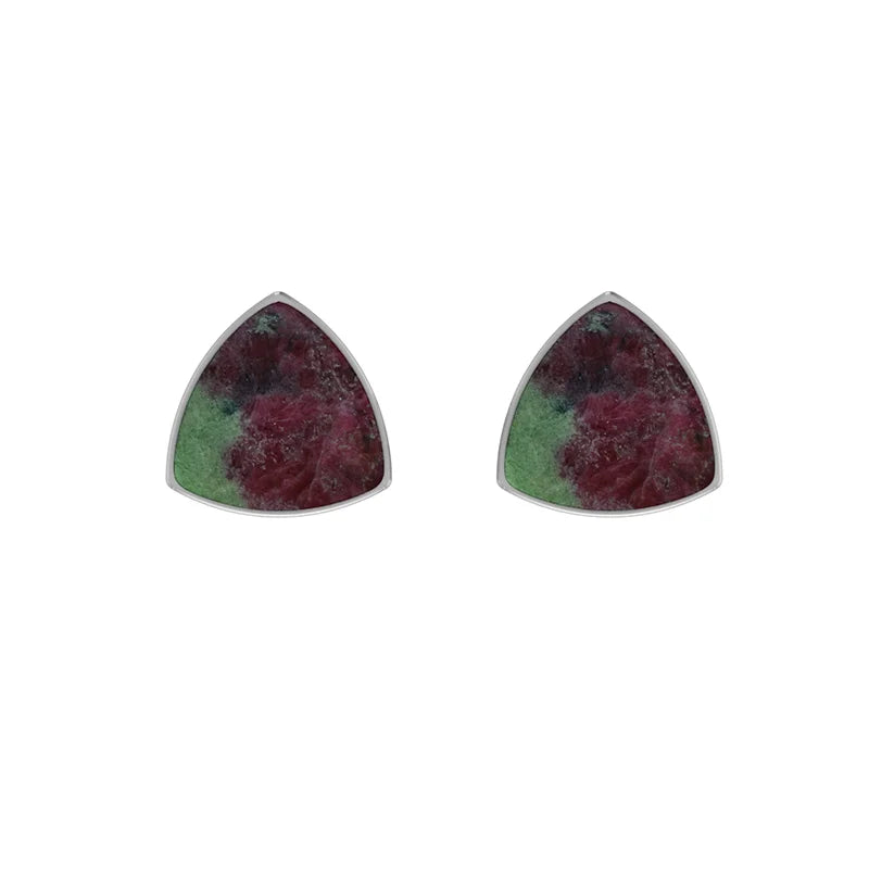 ruby zoisite cab earrings