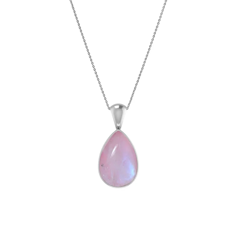 pink moonstone pendant