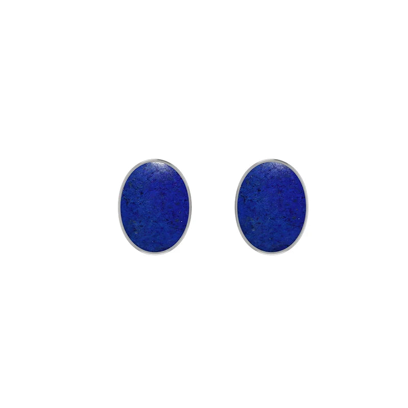 lapis lazuli cab earrings