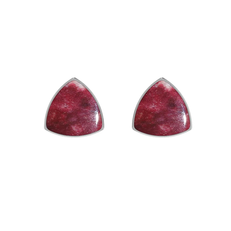 thulite cab earrings