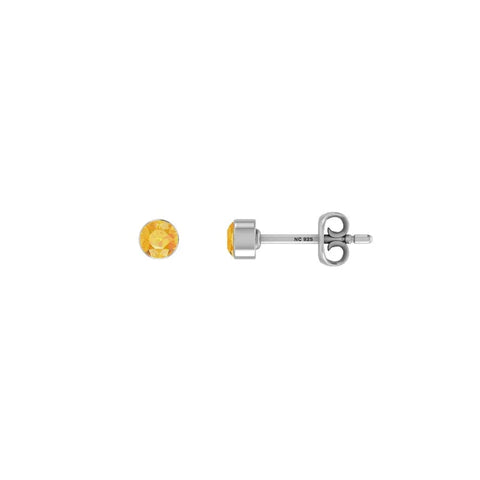 citrine cut oval earrings