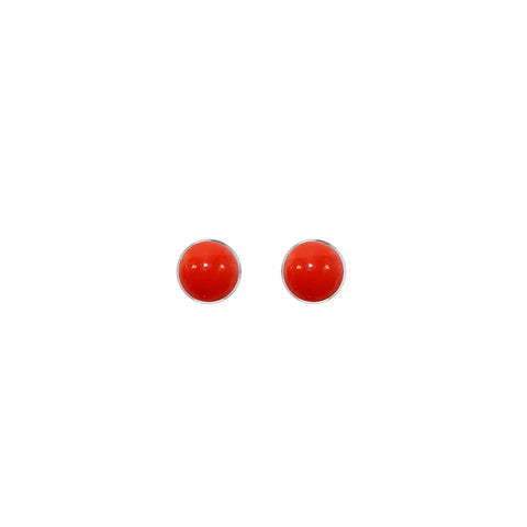 red coral earrings 
