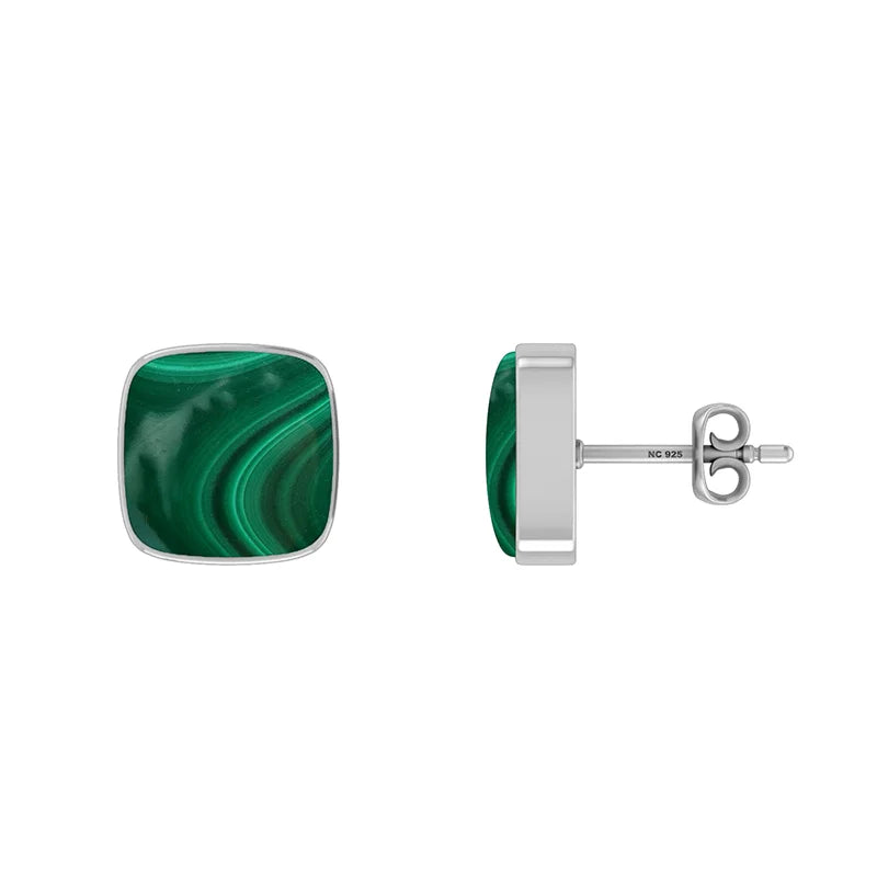 malachite earrings