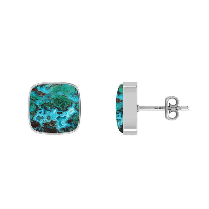 chrysocolla earrings