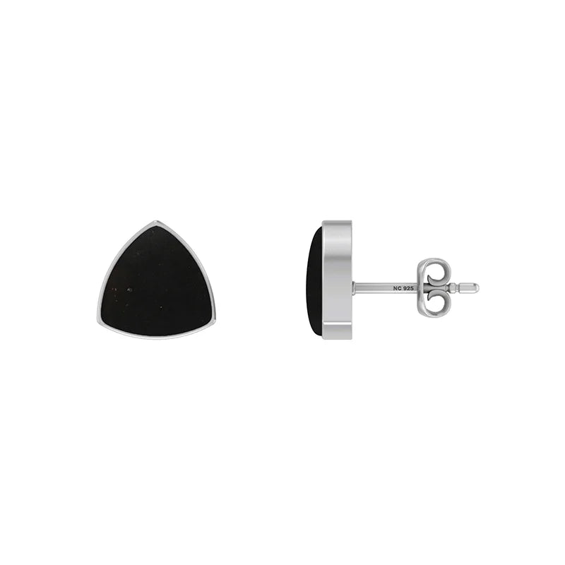 shungite cab earrings
