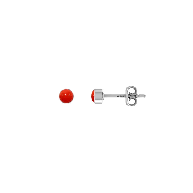 red coral earrings 