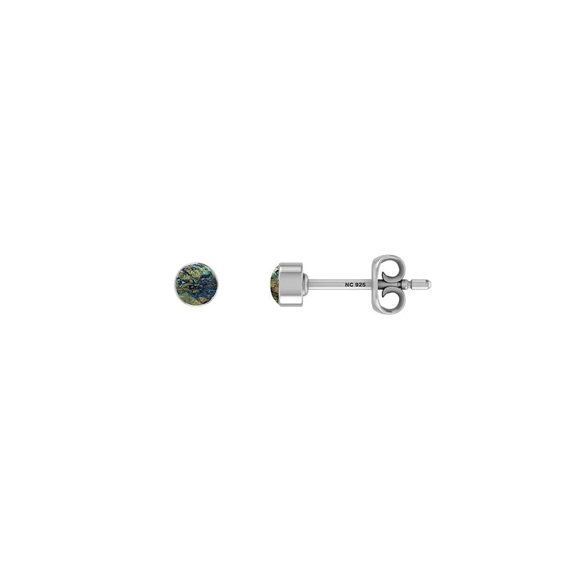 azurite malachite earrings 