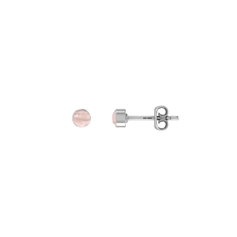 rose quartz earrings 