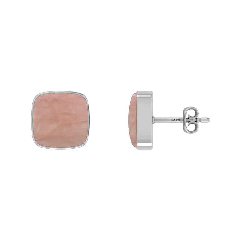 rose quartz earrings