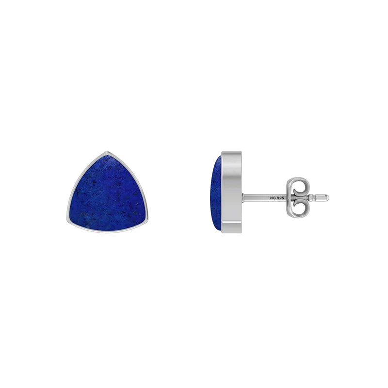lapis lazuli cab earrings