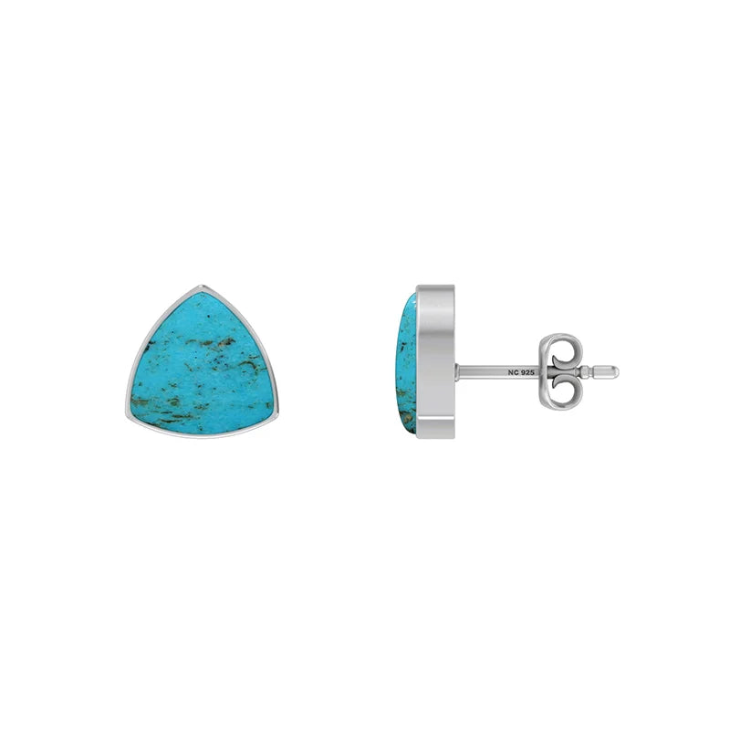 turquoise cab earrings