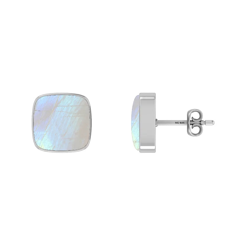rainbow moonstone earrings
