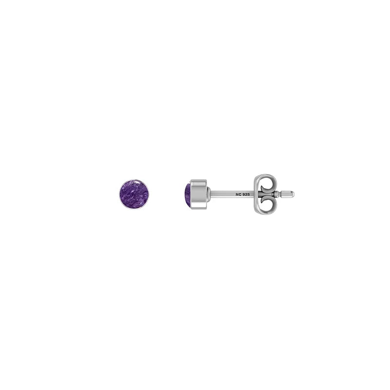charoite earrings 